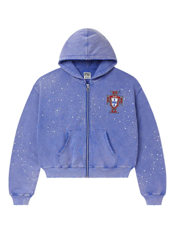 Vale Forever Valley Dreams Blue Sea Cluster Zip Up Hoodie